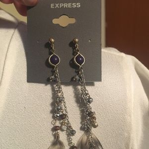 Express Mixed Material Earrings  - NWT
